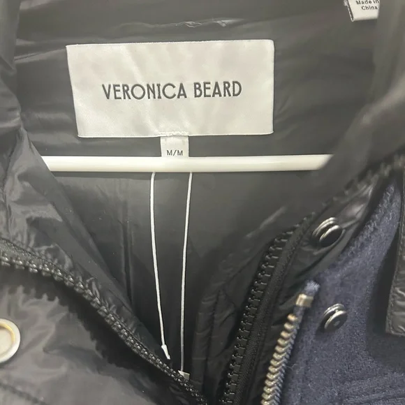 Veronica Beard Navy and Black Puffer Jacket - Picture 7 of 12